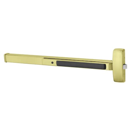 Sargent Grade 1 Rim Exit Bar, Wide Stile Pushpad, 36-in Device, Exit Only, Hex Key Dogging, Satin Brass Fini 8888F 4